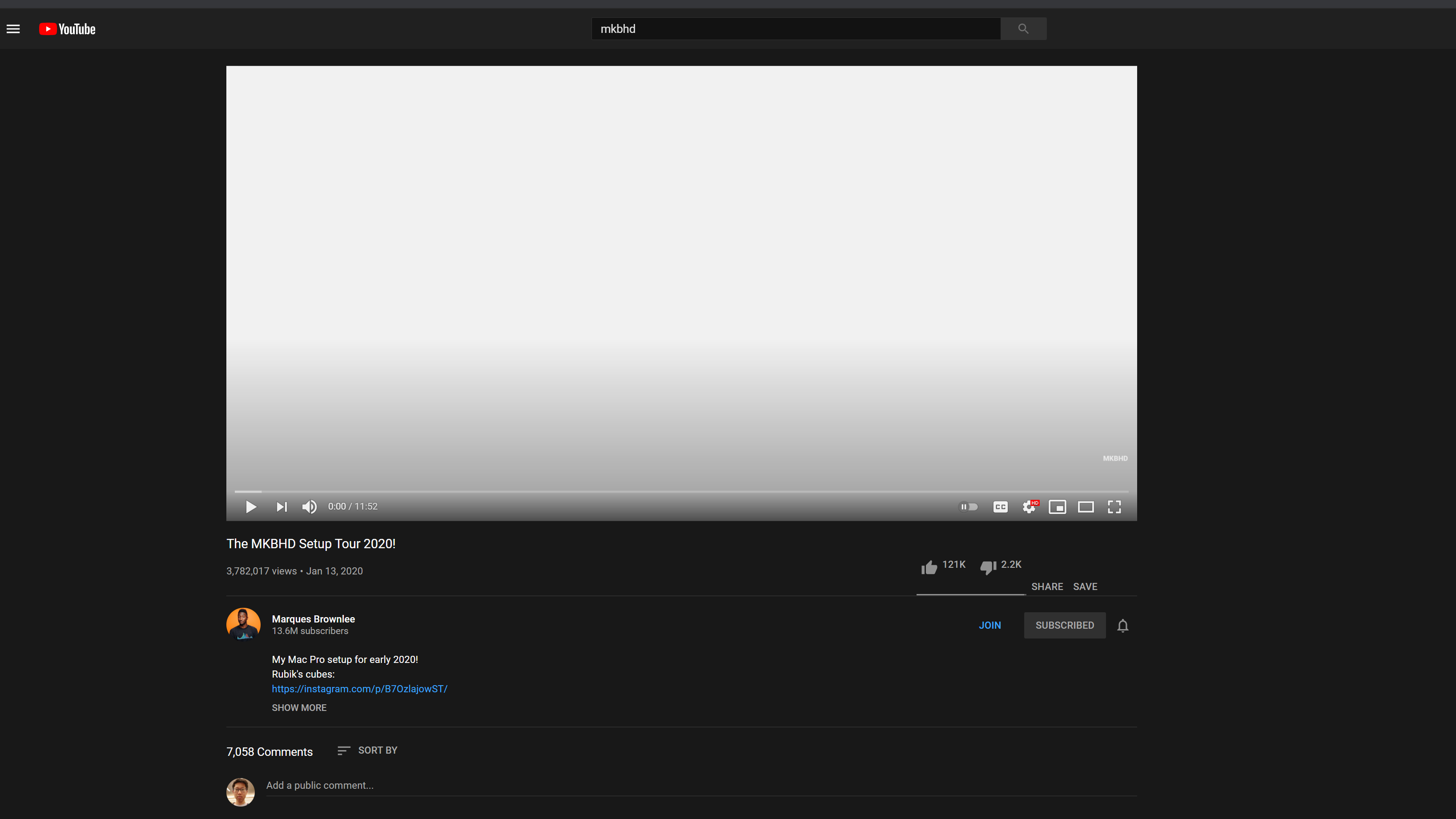 Picture of YouTube homepage